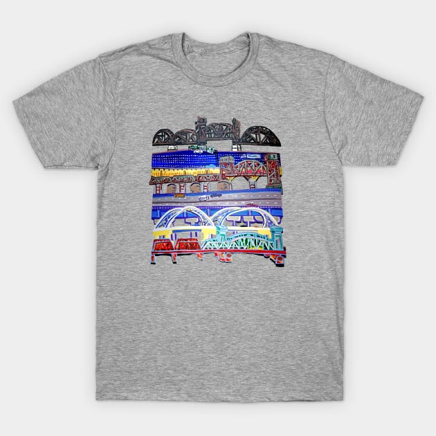 Six Bridges T-Shirt by SPINADELIC